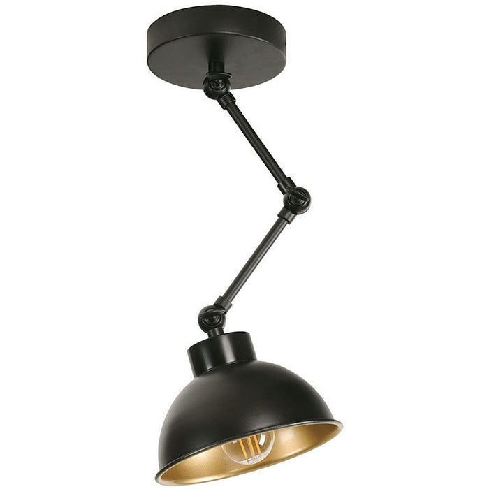 Lámpara Techo Negro 1L E27 40W