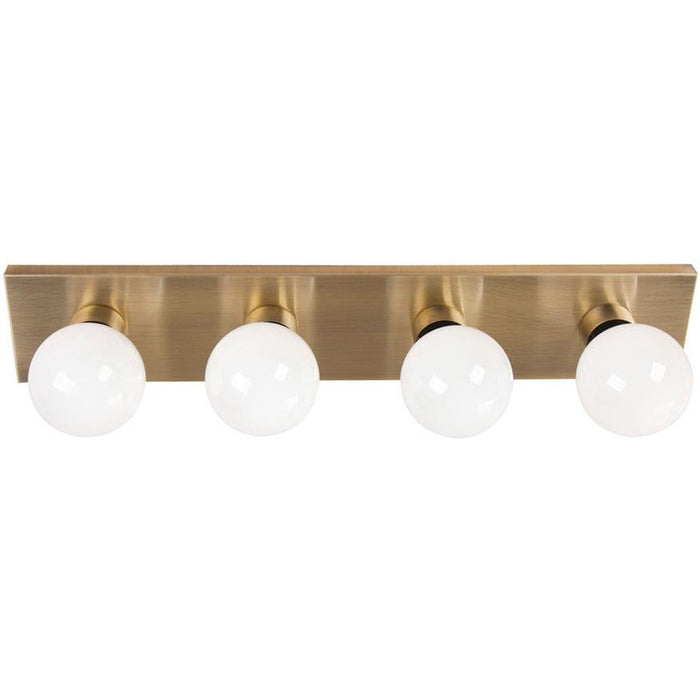 LAMP. PARED BRONCE ANTIGUO 4L E27 60W
