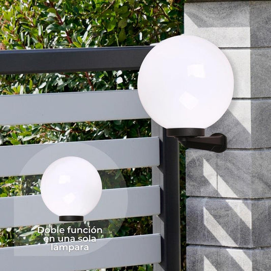 LAMP. EXT. PARED NEGRO 1L E27 60W CONVERTIBLE