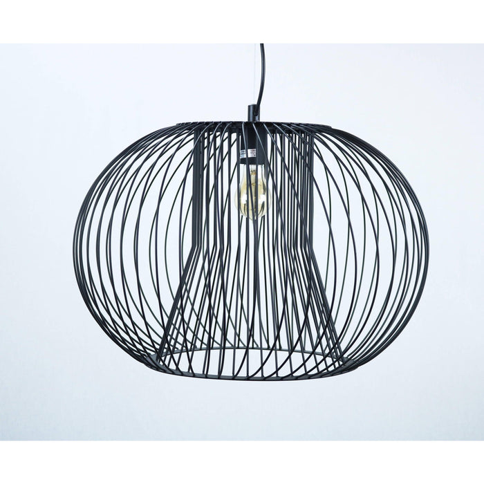 LAMP. COLGANTE NEGRO 1L E27 60W