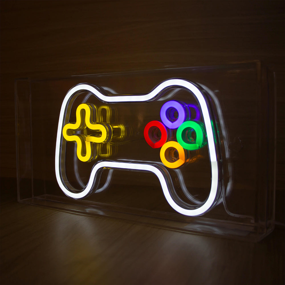 Lámpara LED Retro Gaming control para mesa 5W USB 5V luz blanca 5000K