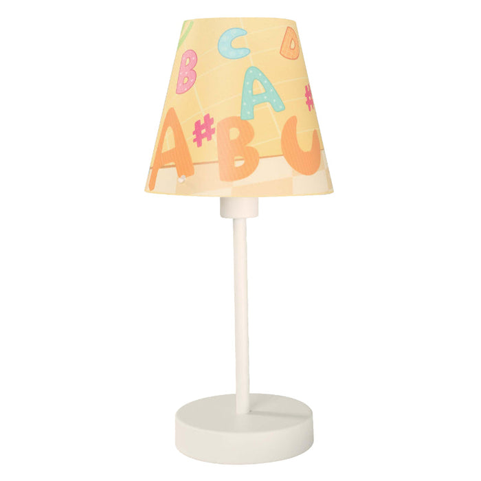 LAMP. DE MESA BLANCO Y MULTICOLOR KIDDY 1L E14 9W