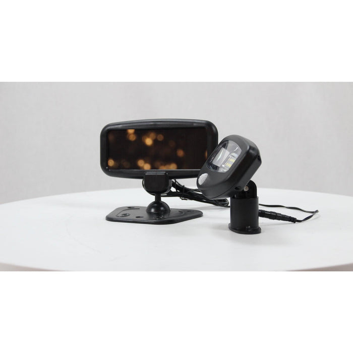 LAMP. LED EXT. SOLAR PARED NEGRO 1W 6000K CON SENSOR IP44