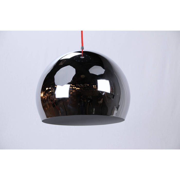 LAMP. COLGANTE CROMO 1L E27 60W
