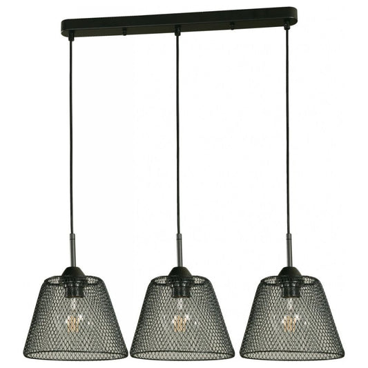 LAMP. COLGANTE 3L NEGRO 40W 120V E27