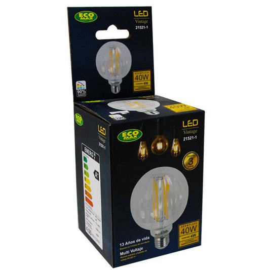 BOMBILLO LED FILAMENTO G95 E27 4W 85-265V 3000K