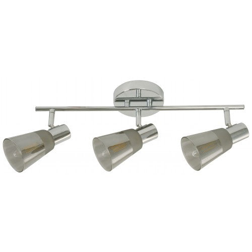 LAMP. TECHO REFLECTORA CROMO 3L E14 40W