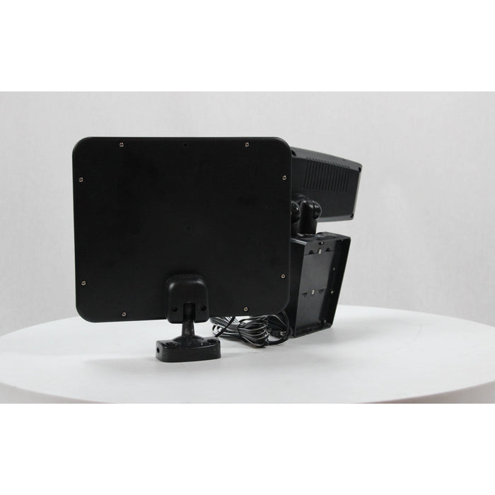 LAMP. LED EXT. SOLAR DE PARED NEGRO 10W 6000K CON SENSOR IP44