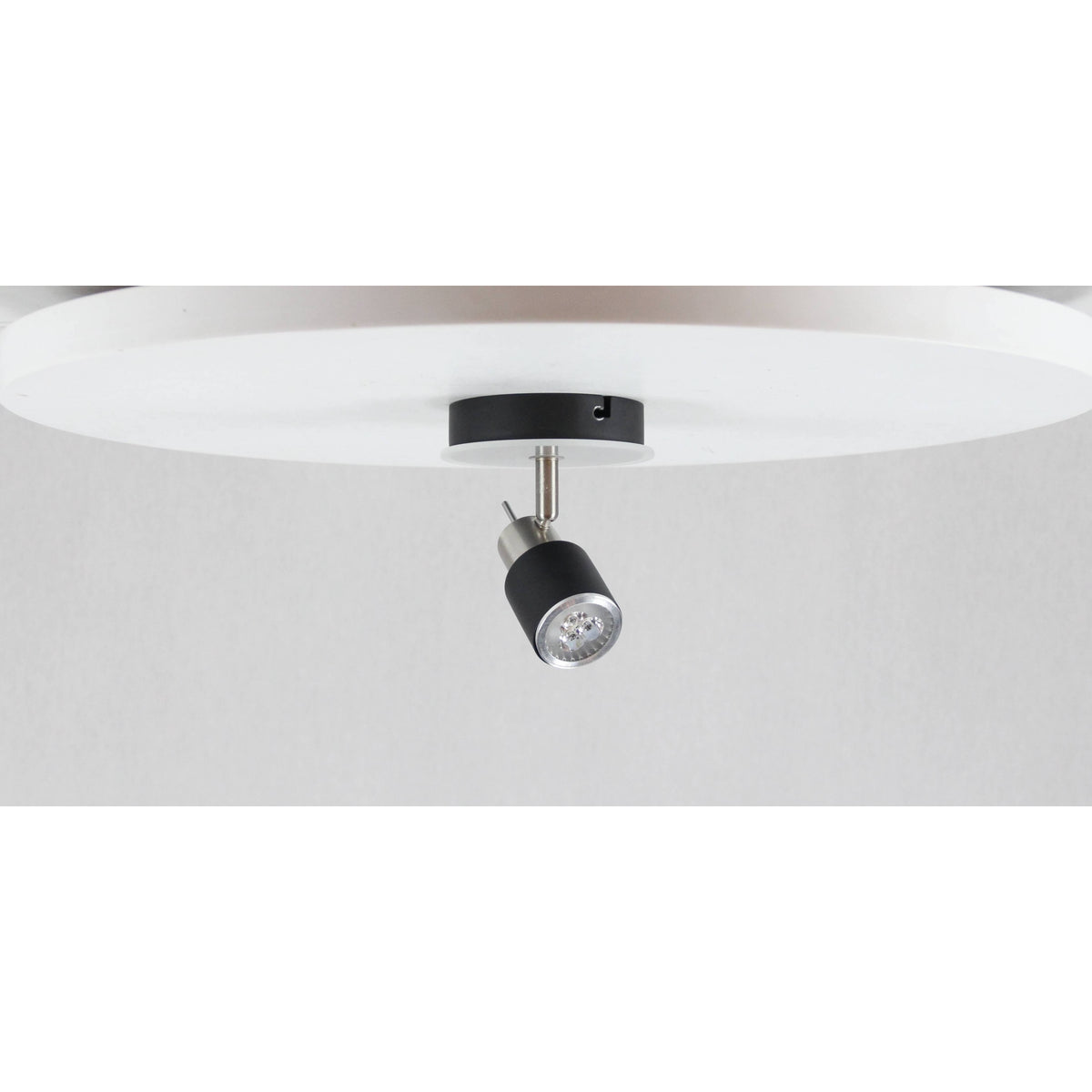 LAMP.TECHO NIQUEL SATINADO 1L GZ10 50W N/B