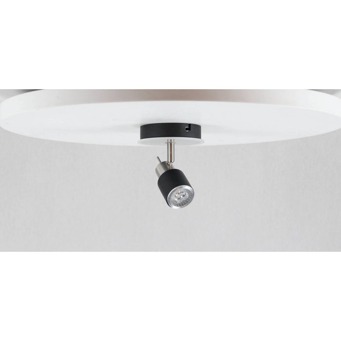 LAMP.TECHO NIQUEL SATINADO 1L GZ10 50W N/B