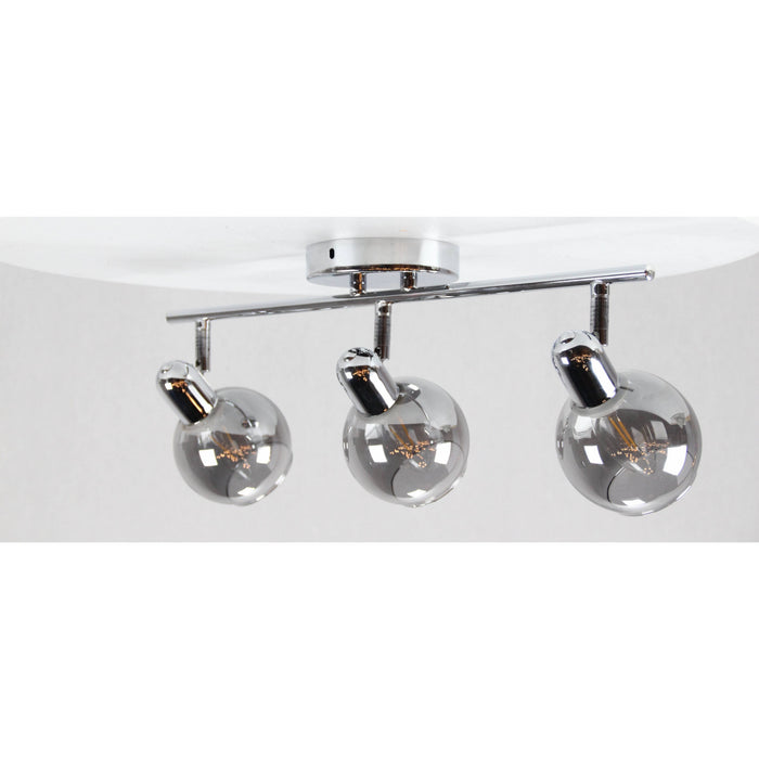 LAMP. TECHO REFLECTORA CROMO 3L E14 40W