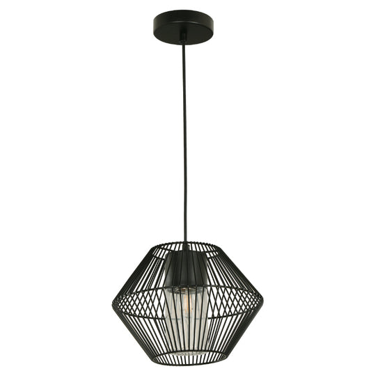 Lámpara Exterior  Colgante Negro 1L E27 10W