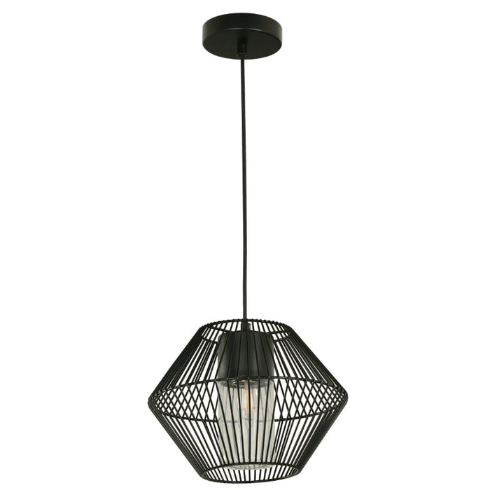 Lámpara Exterior  Colgante Negro 1L E27 10W