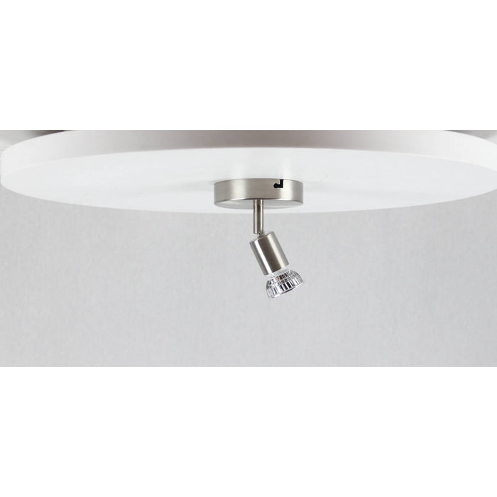 LAMP. TECHO REFLECTORA NÍQUEL SATINADO 1L GU10 50W