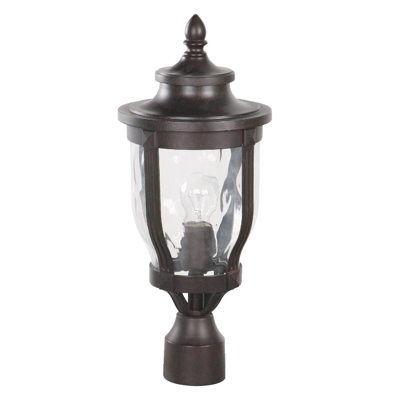 LAMP. EXT. MURO NEGRO COBRIZO 1L E27 100W