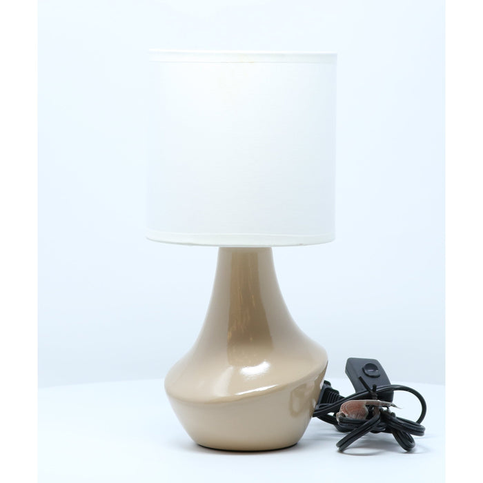 LAMP. MESA CREMA 1L E27 40W (2 PIEZAS)