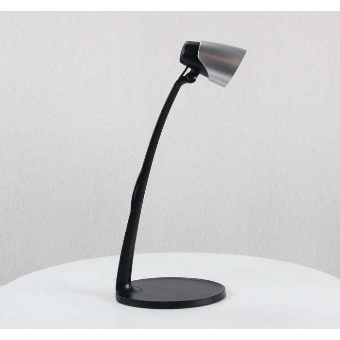 LAMP. LED ESCRITORIO NEGRO Y PLATEADO 1L 3W 100-240V 6500K