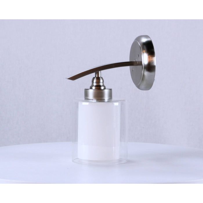 LAMP. PARED NÍQUEL SATINADO 1L E27 40W