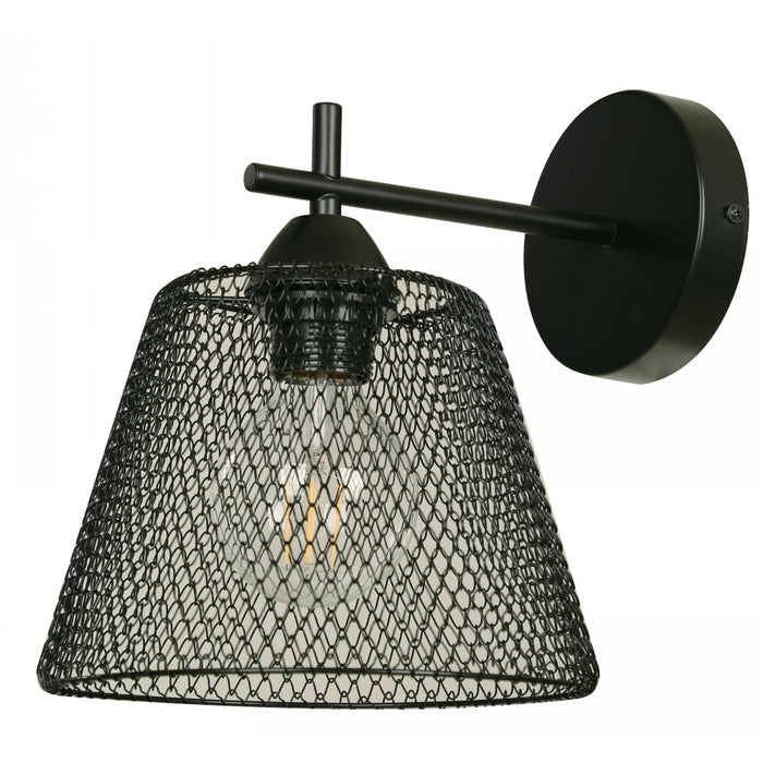 LAMP. DE PARED NEGRO 1L E27 40W 120V
