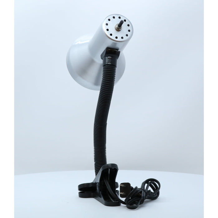 LAMP. ESCRITORIO DE HORQUILLA PLATEADO Y NEGRO 1L E27 40W