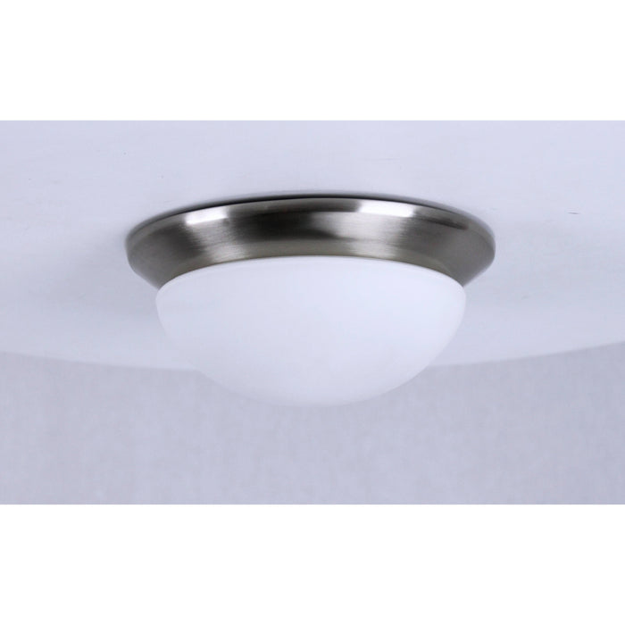 LAMP. TECHO NIQUEL SATINADO 1L E27 60W (2 PIEZAS)