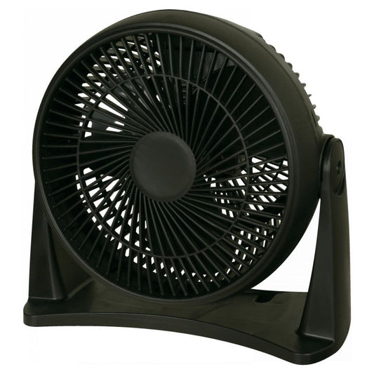 VENTILADOR TURBO DE 8" NEGRO 120V PORTATIL