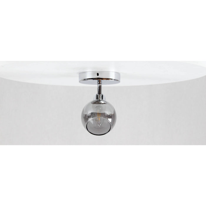 LAMP. TECHO REFLECTORA CROMO 1L E14 40W