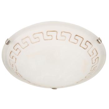 LAMP.TECHO E27*2L*60W (N/B) ACAB.NIQUEL SATINADO