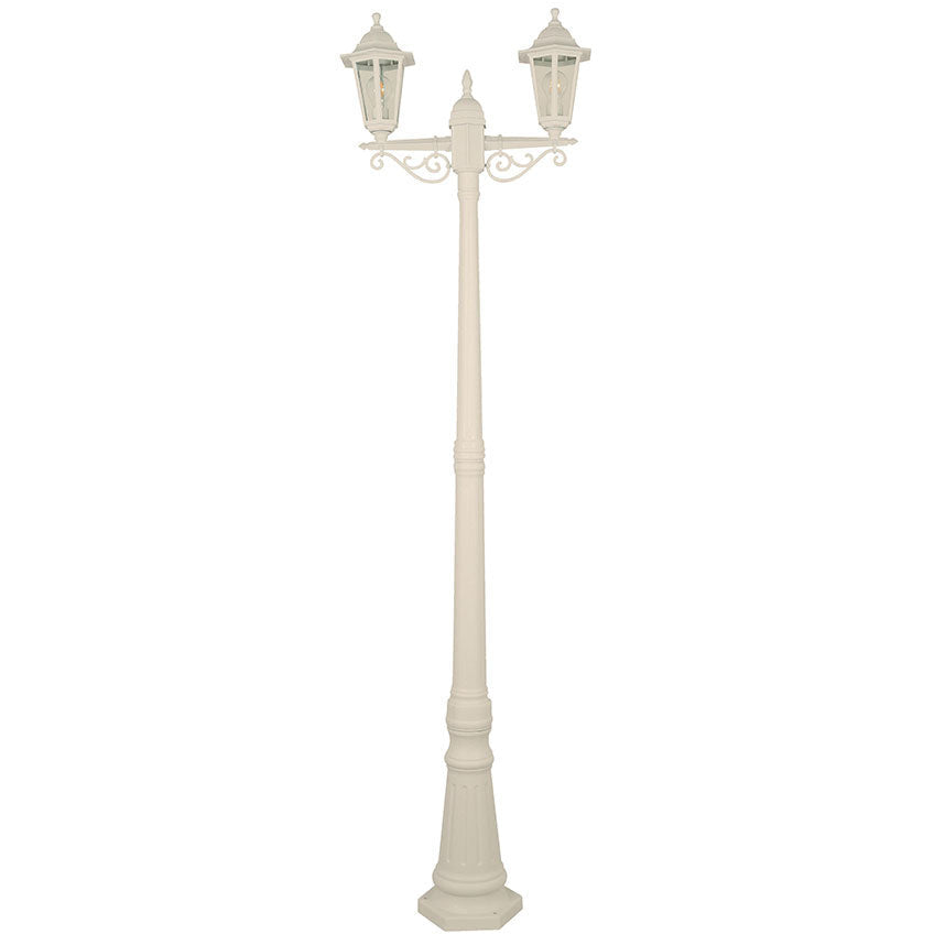 LAMP. EXT. POSTE BLANCO 2L E27 40W