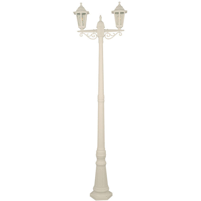 LAMP. EXT. POSTE BLANCO 2L E27 40W