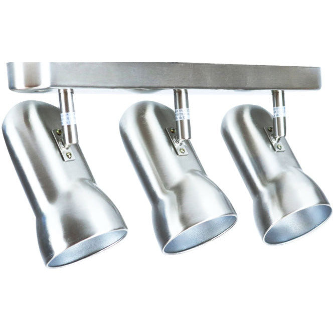 LAMP. TECHO REFLECTORA NIQUEL SATINADO 3L E27 60W