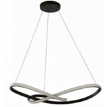 LAMP. LED COLGANTE NEGRO 1L 30W 100-240V 2700K