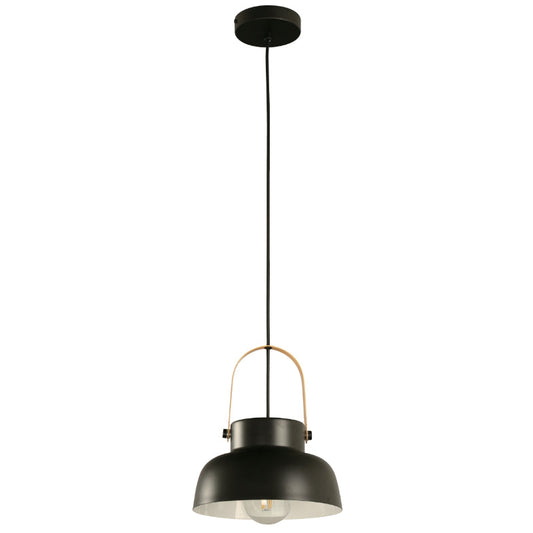 LAMP. COLGANTE NEGRO 1L E27 40W