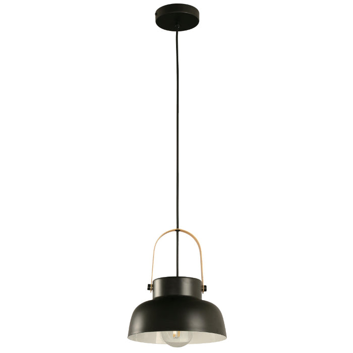 LAMP. COLGANTE NEGRO 1L E27 40W