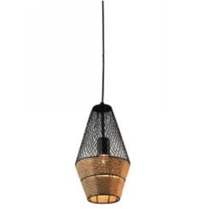 LAMP. COLGANTE NEGRO 1L E27 25W