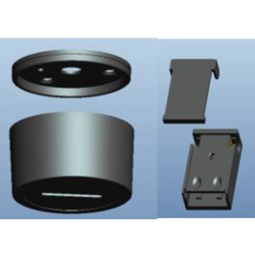 SUJETADOR CON DRIVER ACABADO NEGRO Y GRIS 200W MAX