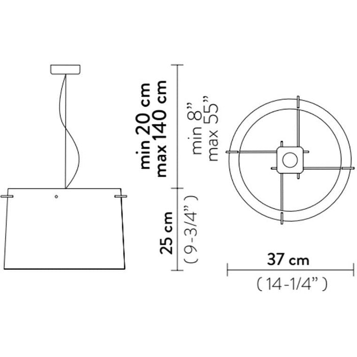 LAMP. COLGANTE WOODY BLANCA 1L E27 12W DIM