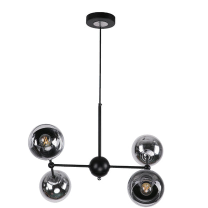 Lámpara Colgante Negro 4L E27 40W