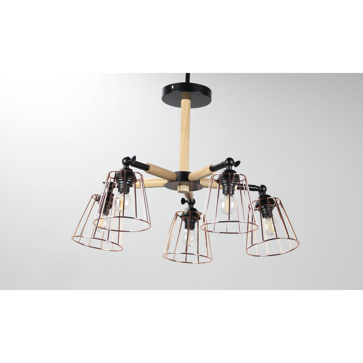 LAMP. TECHO NEGRO 5L E14 40W