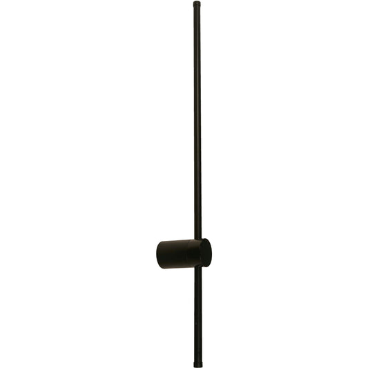 LAMP. LED PARED NEGRO 1L 7W 100-240V 3000K