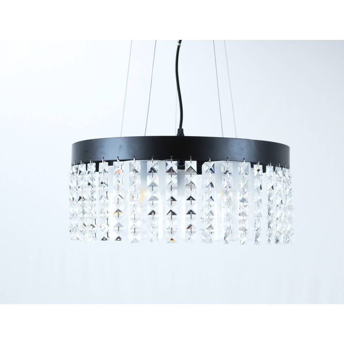 Lámpara Techo Negro 5L E27 60W