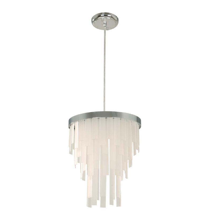 LAMP. COLGANTE CROMO 1L E27 60W