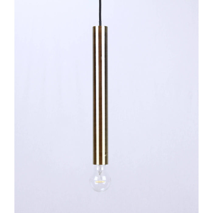 LAMP. COLGANTE BRONCE ANTIGUO 1L E27 60W