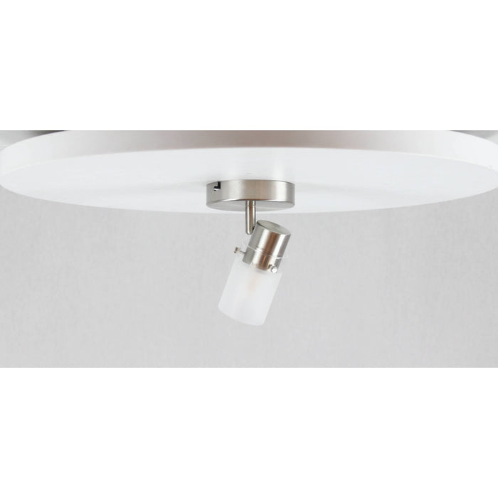 LAMP. TECHO NIQUEL SATINADO 1LUZ E27 60W N/B