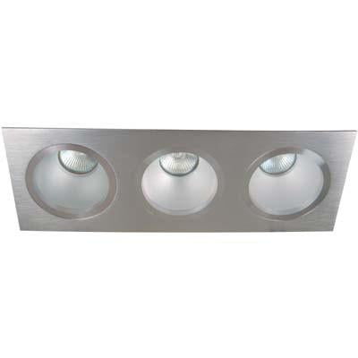 LAMP. DE TECHO ROSCA 3L*50W* (N/B) ACAB. ALUMINIO