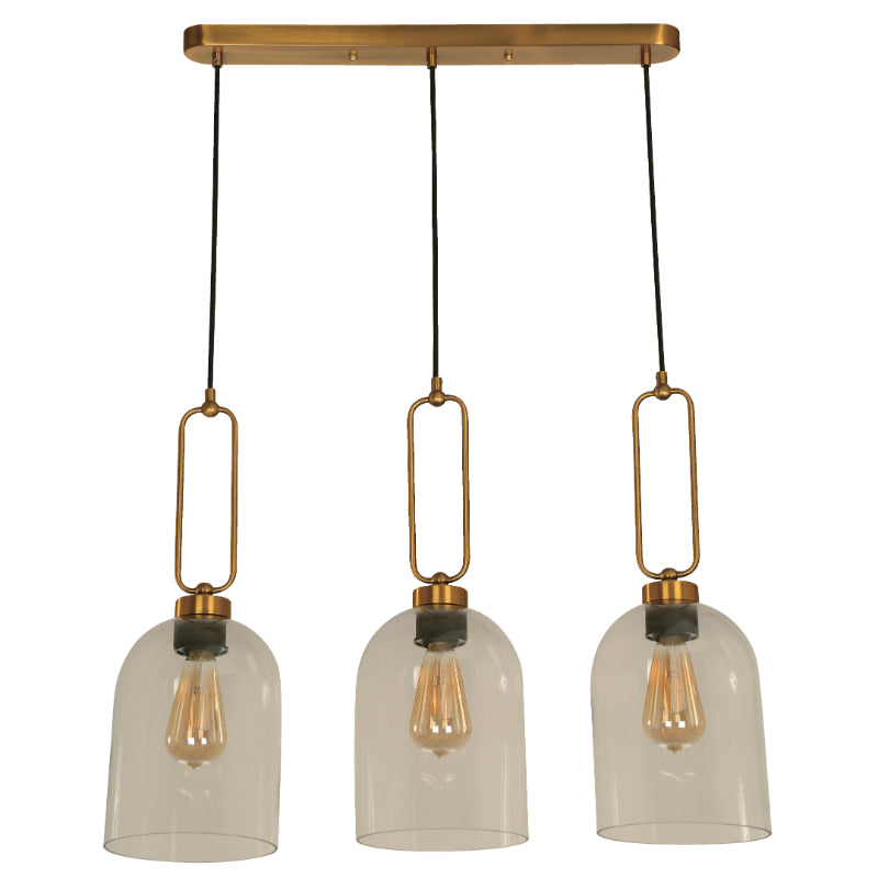 Lámpara Colgante Bronce 3L E27 40W