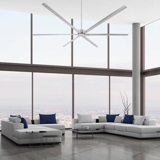 Ventilador De Techo 96" Níquel Satinado Con Control Remoto (Dc Motor)