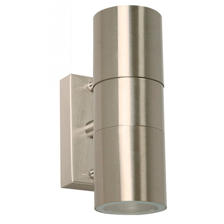 LAMP. EXT. PARED NÍQUEL SATINADO 2L GU10 35W