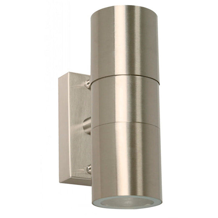 LAMP. EXT. PARED NÍQUEL SATINADO 2L GU10 35W