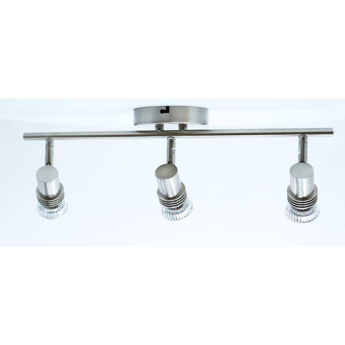 LAMP. TECHO NÍQUEL SATINADO 3L GU10 50W